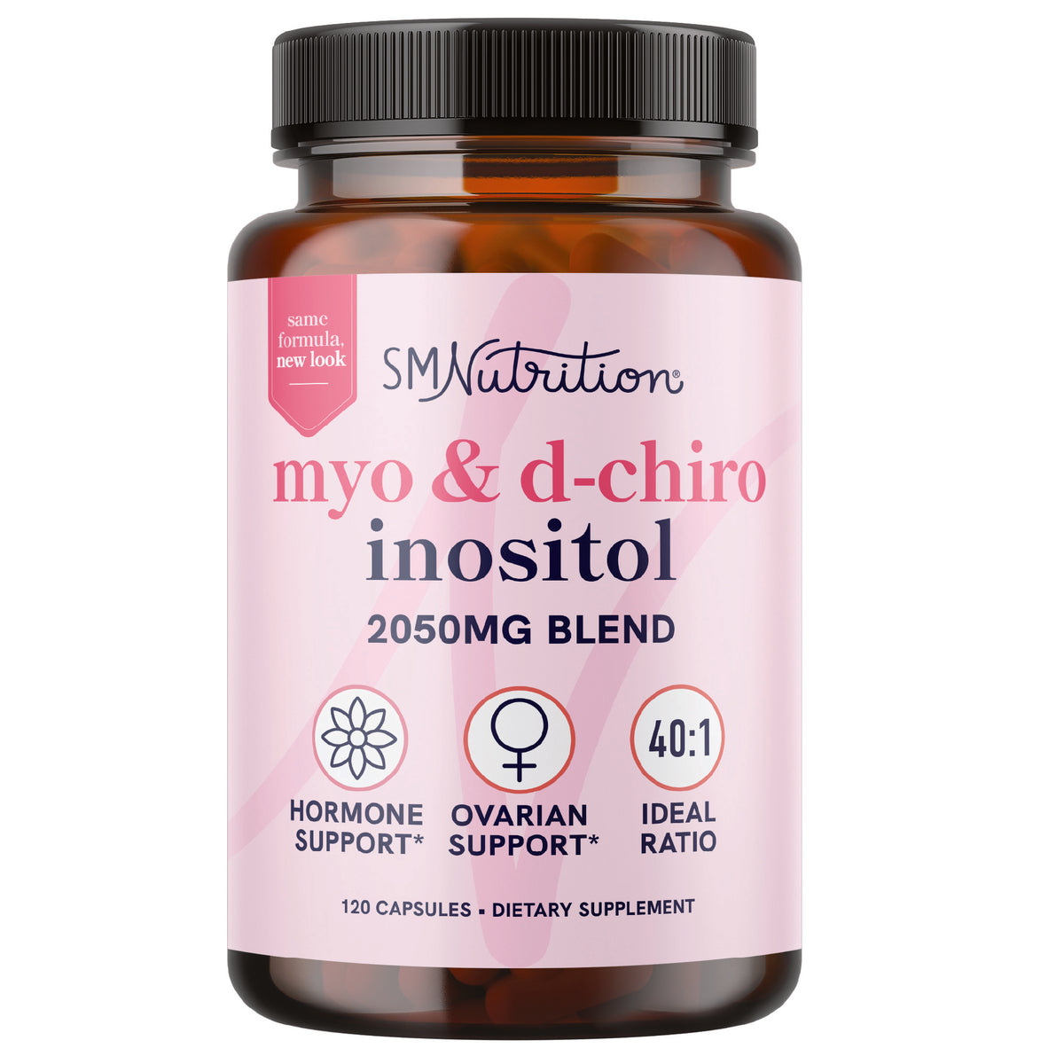 Myo & D-Chiro Inositol, 40:1 Ratio (120 Capsules)