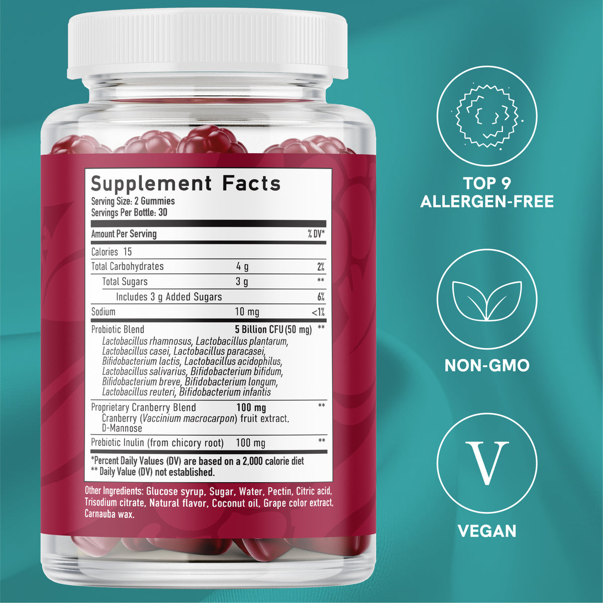 Probiotic with Cranberry Gummies