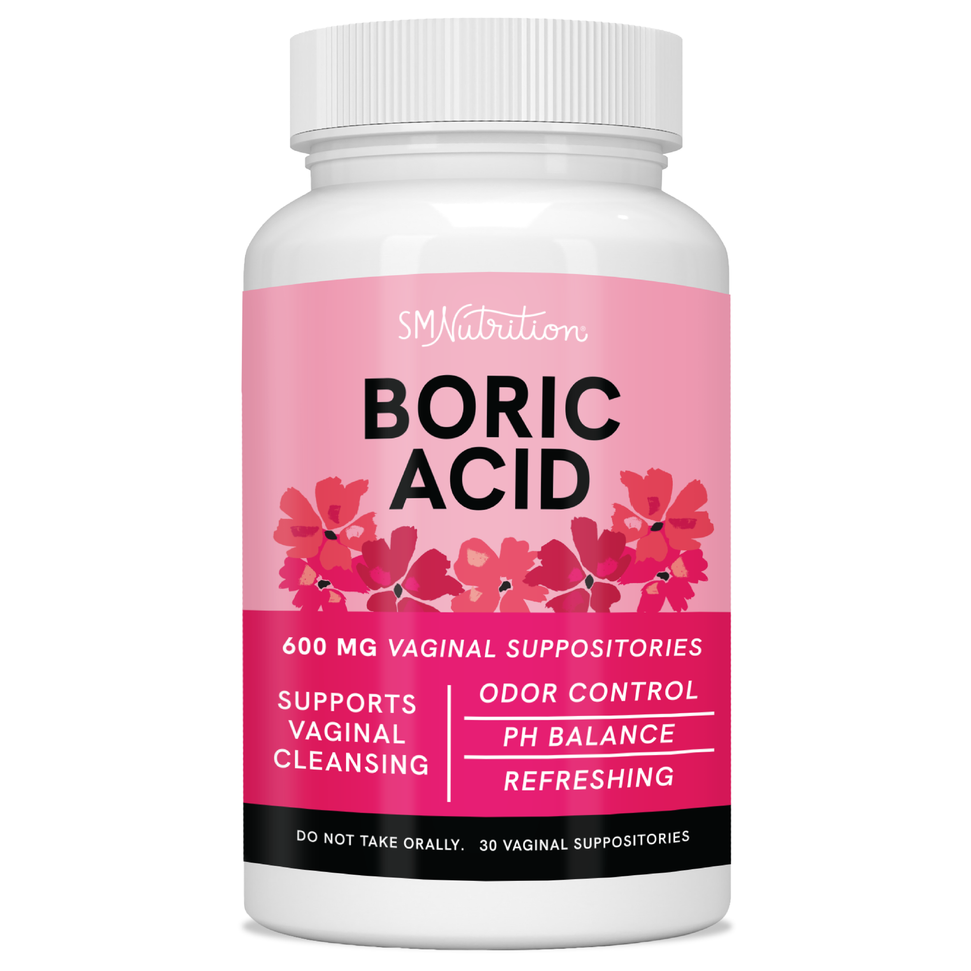 Boric Acid Suppositories, 30 Count