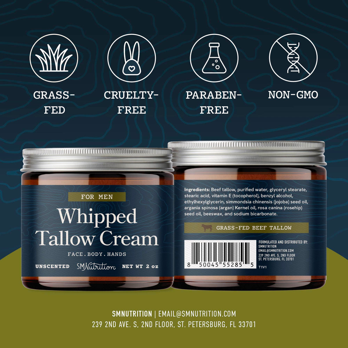 Whipped Beef Tallow Cream for Men