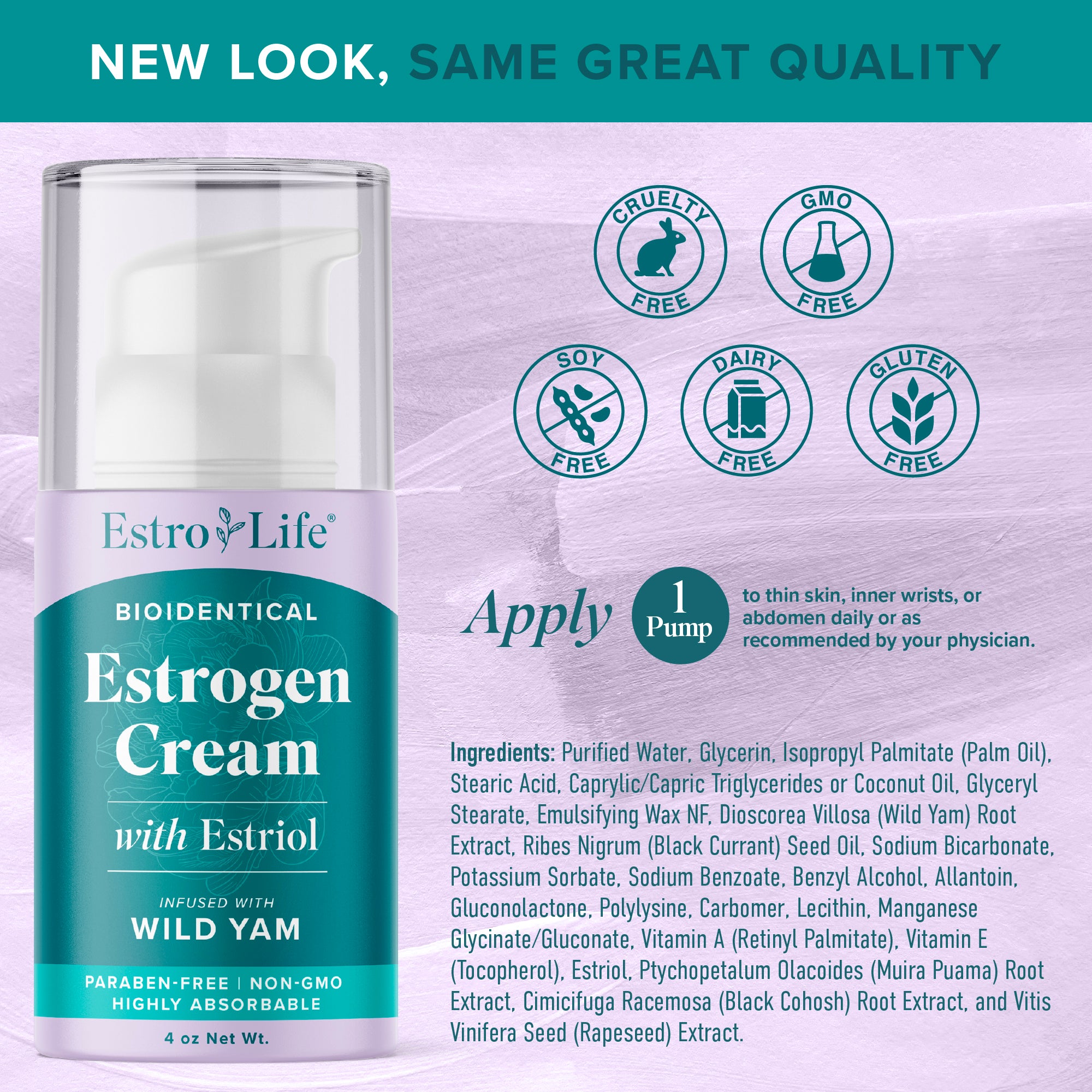 Estro Rid Estro-Life Estrogen Cream 4oz Pump - SMNutrition