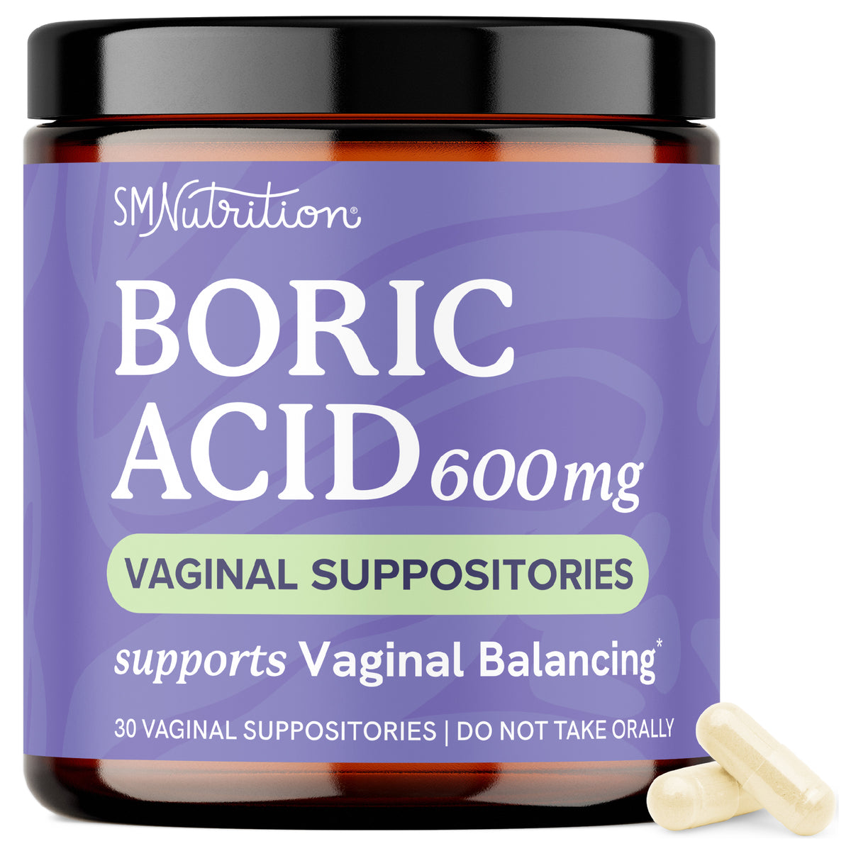 Boric Acid Suppositories, 30 Count