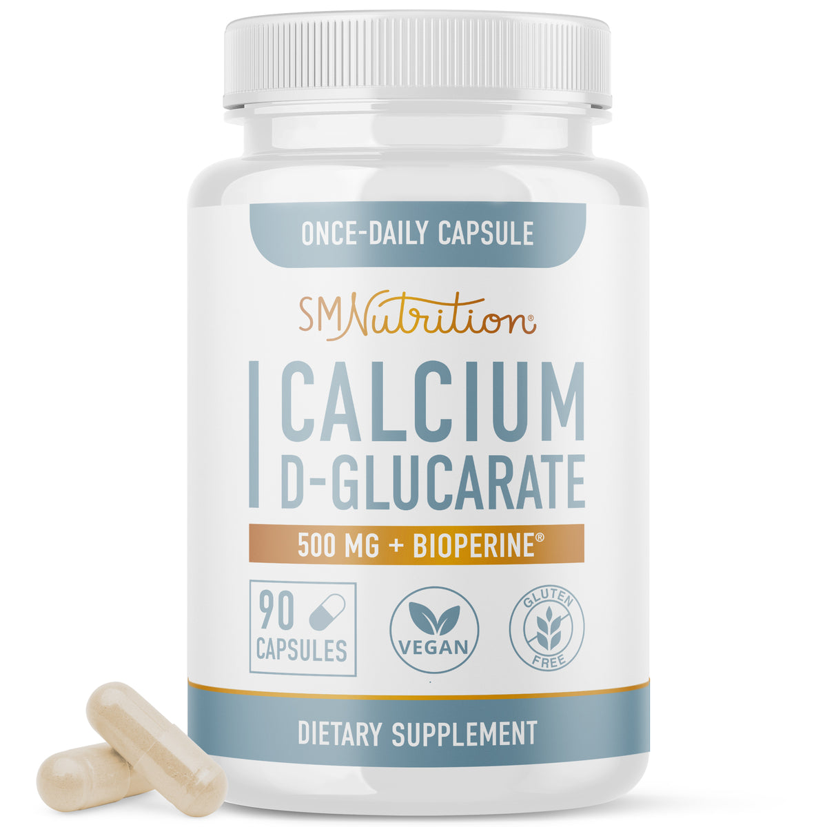 Calcium D Glucarate 500mg, 90 Capsules