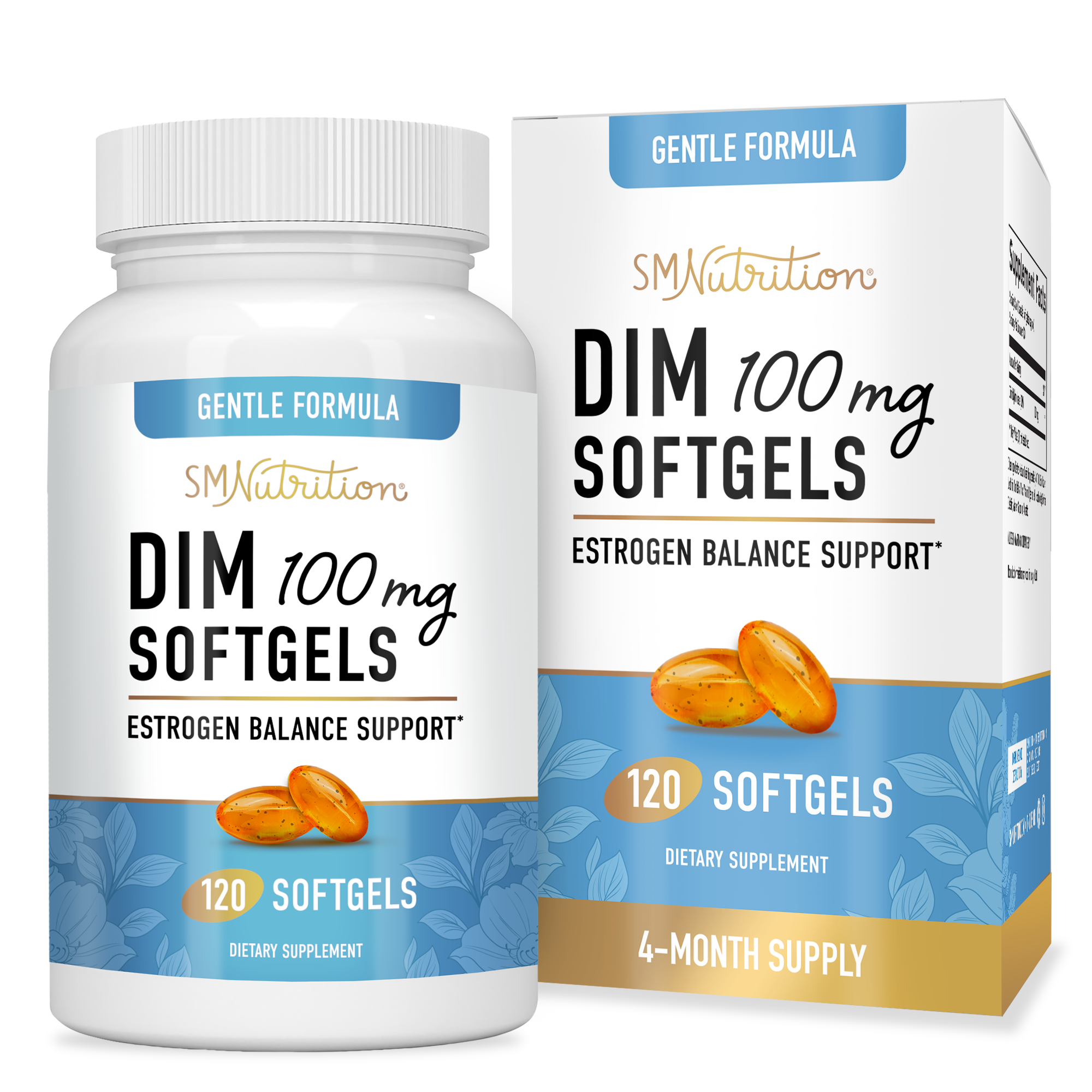 DIM Supplement 100 mg Softgels, 120 ct - SMNutrition