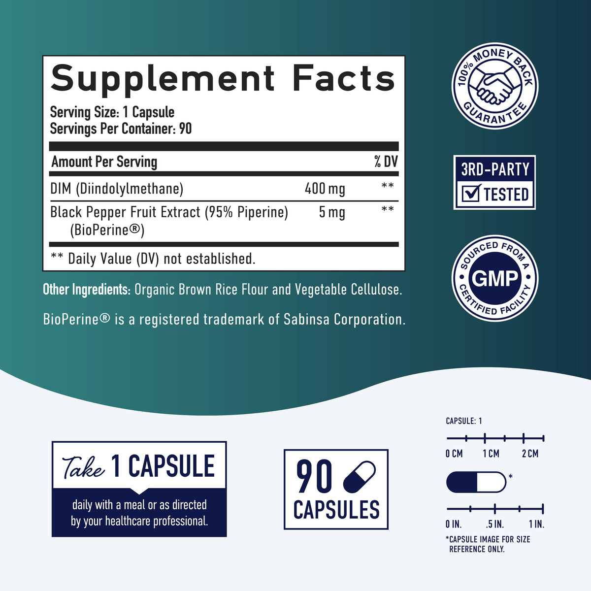 DIM 400mg + BioPerine