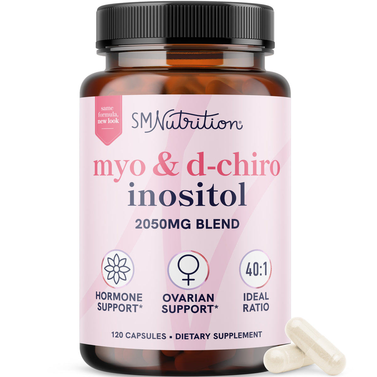 Myo &amp; D-Chiro Inositol, 40:1 Ratio (60 Capsules)