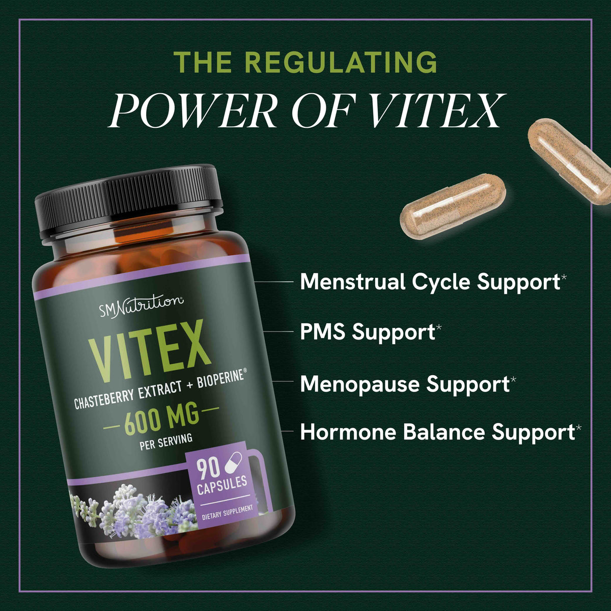 Vitex, 90 Capsules, 600mg Servings