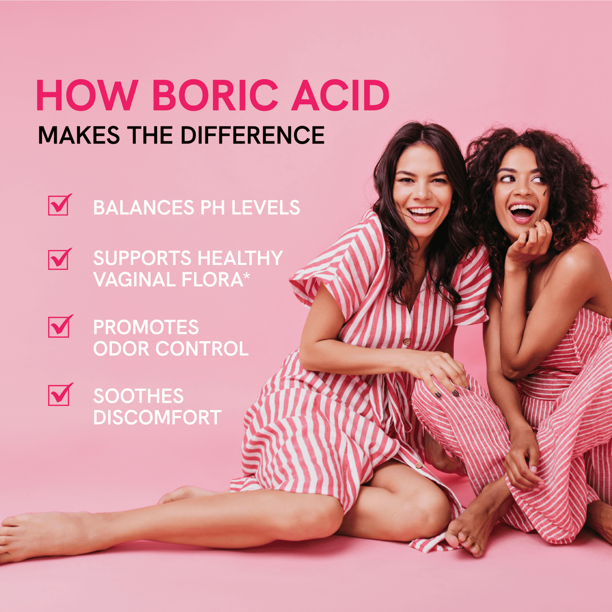 Boric Acid Suppositories, 30 Count - SMNutrition