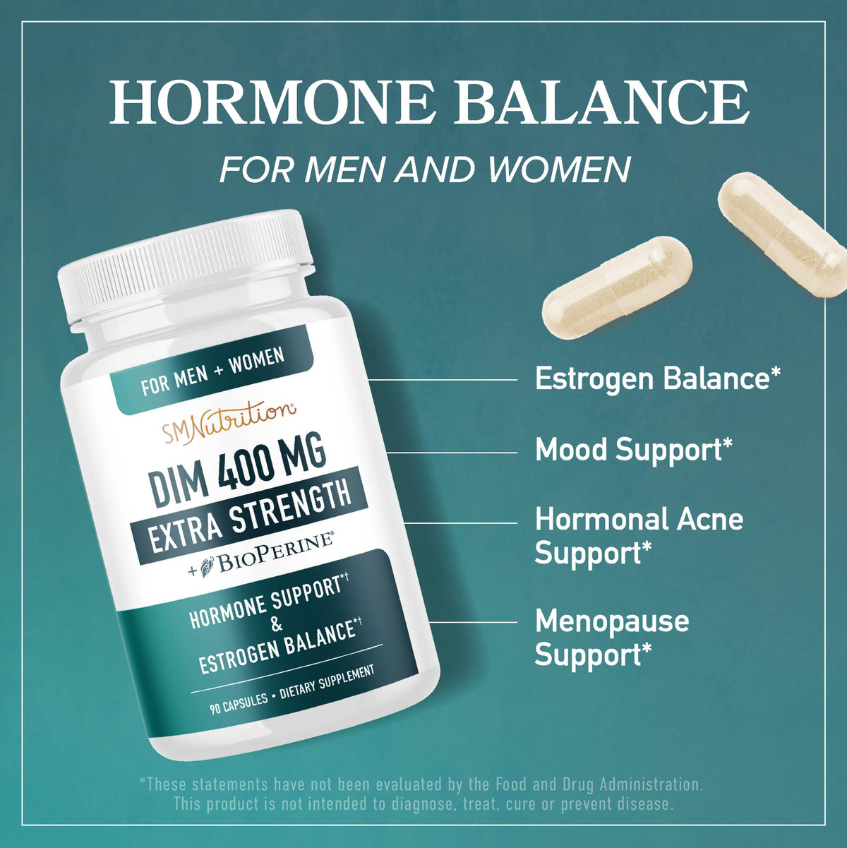 DIM 400mg + BioPerine - SMNutrition