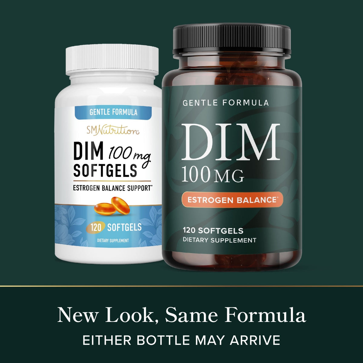 DIM Supplement 100 mg Softgels, 120 ct - SMNutrition