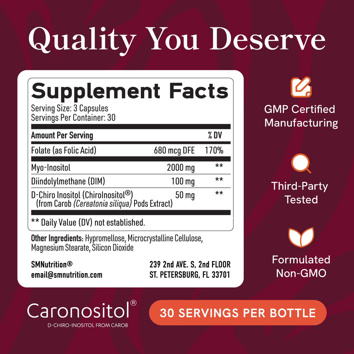 Inositol+DIM+Folate Capsules