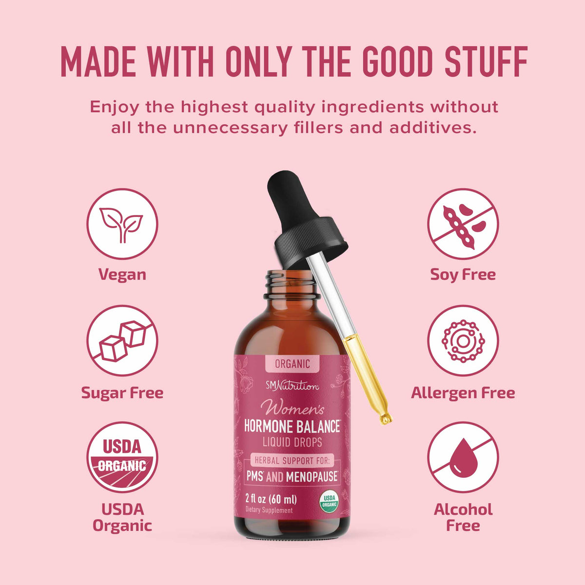 Hormone Balance Liquid Drops, 2oz. - SMNutrition