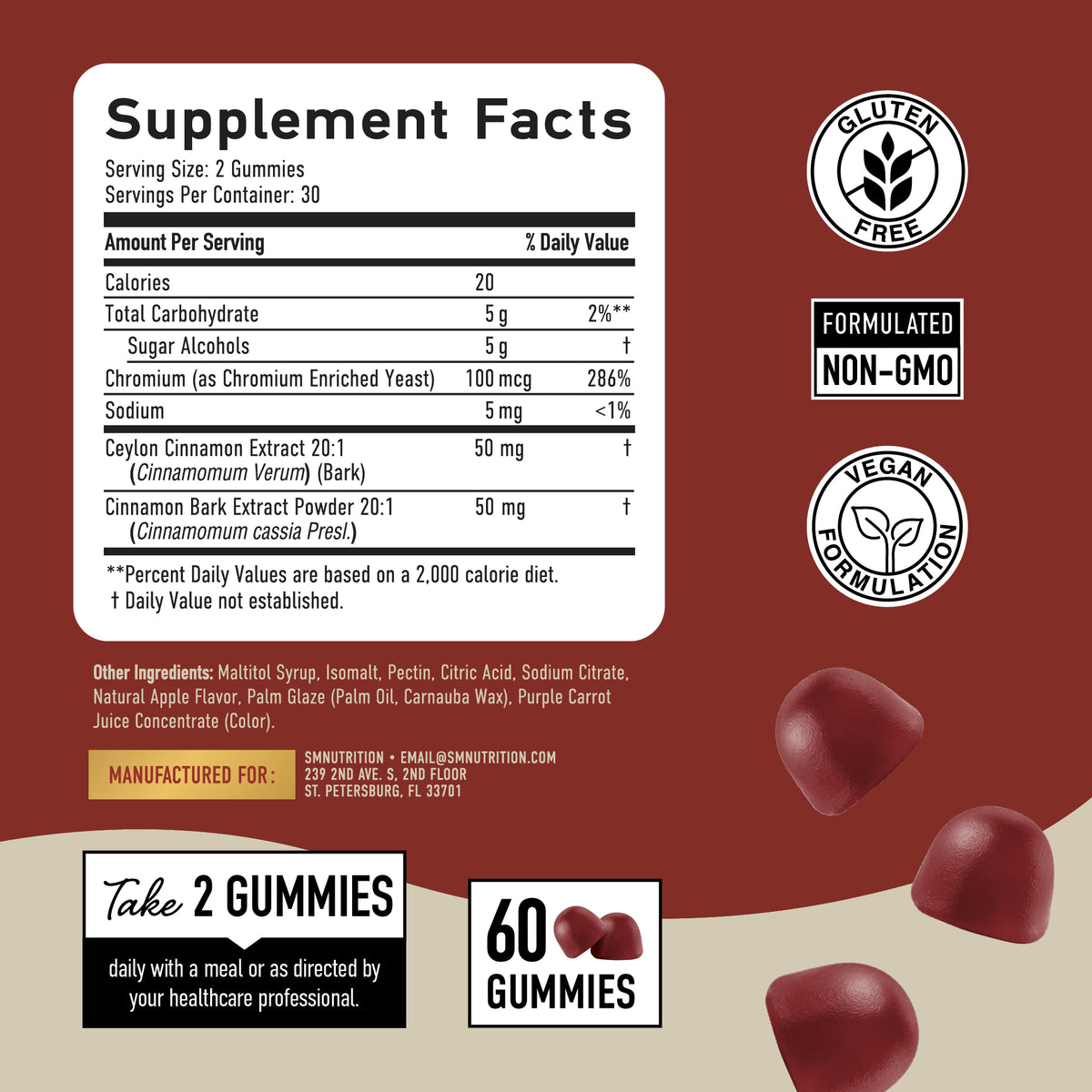 Sugar Free Cinnamon Gummies