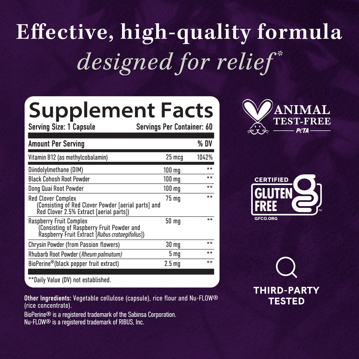 Menopause Support Complex, 60 Capsules - SMNutrition