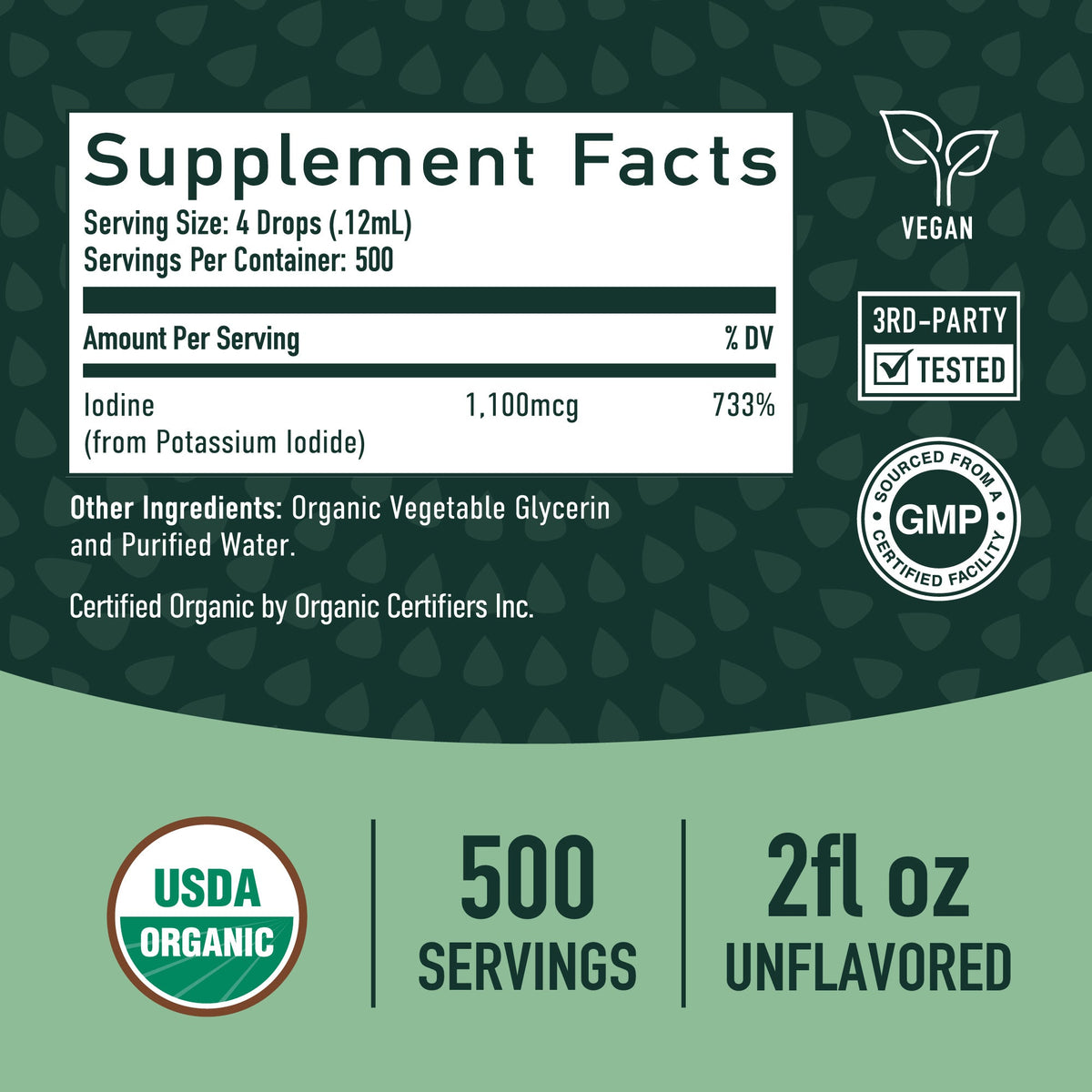 Organic Nascent Liquid Iodine Drops, 2 Fl. Oz. - SMNutrition