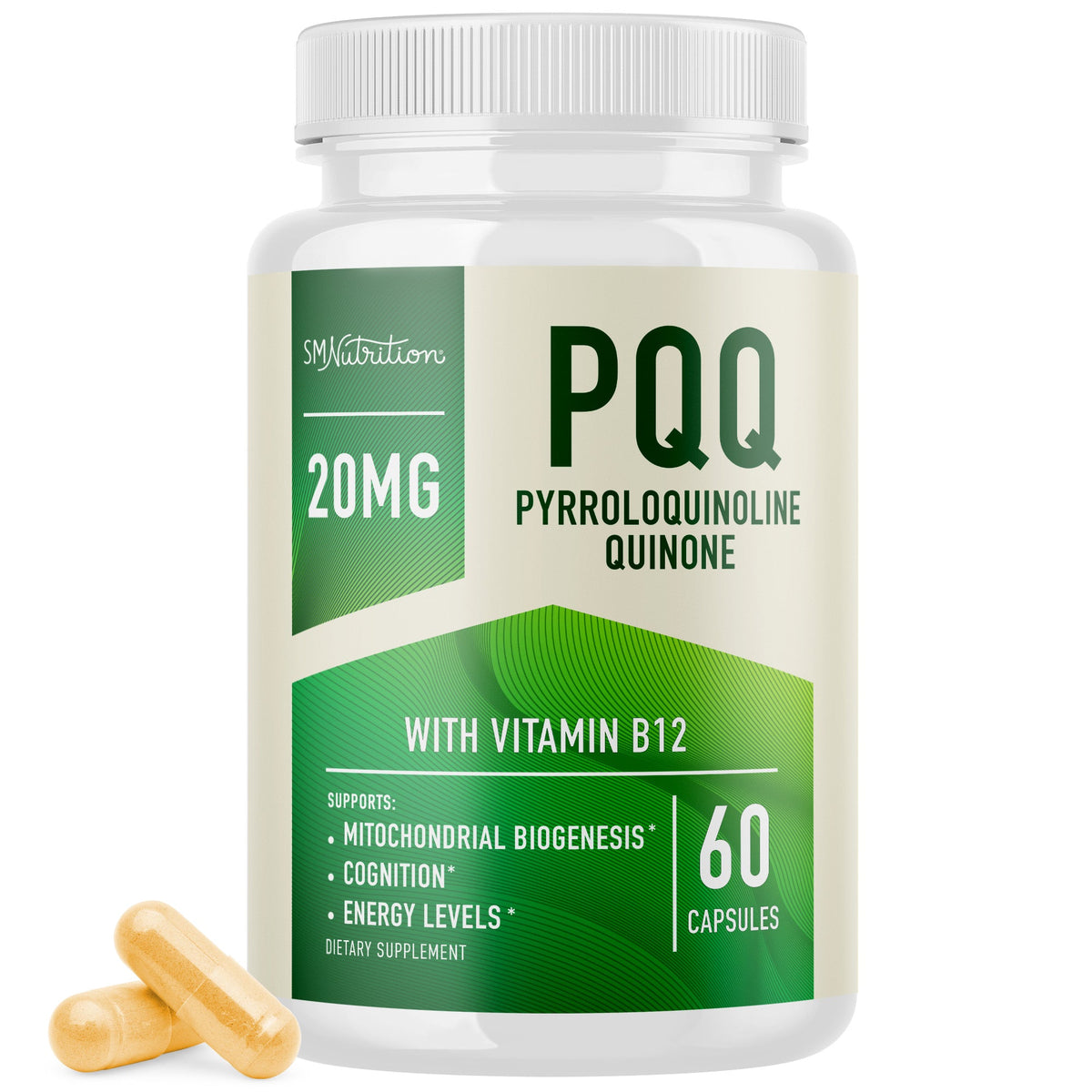 PQQ 20MG, 60 Capsules - SMNutrition