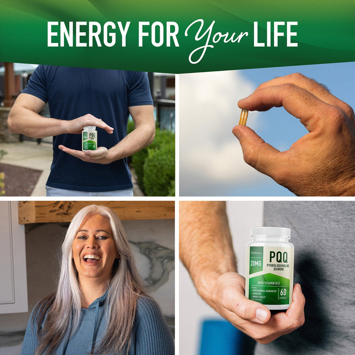 PQQ 20MG, 60 Capsules - SMNutrition