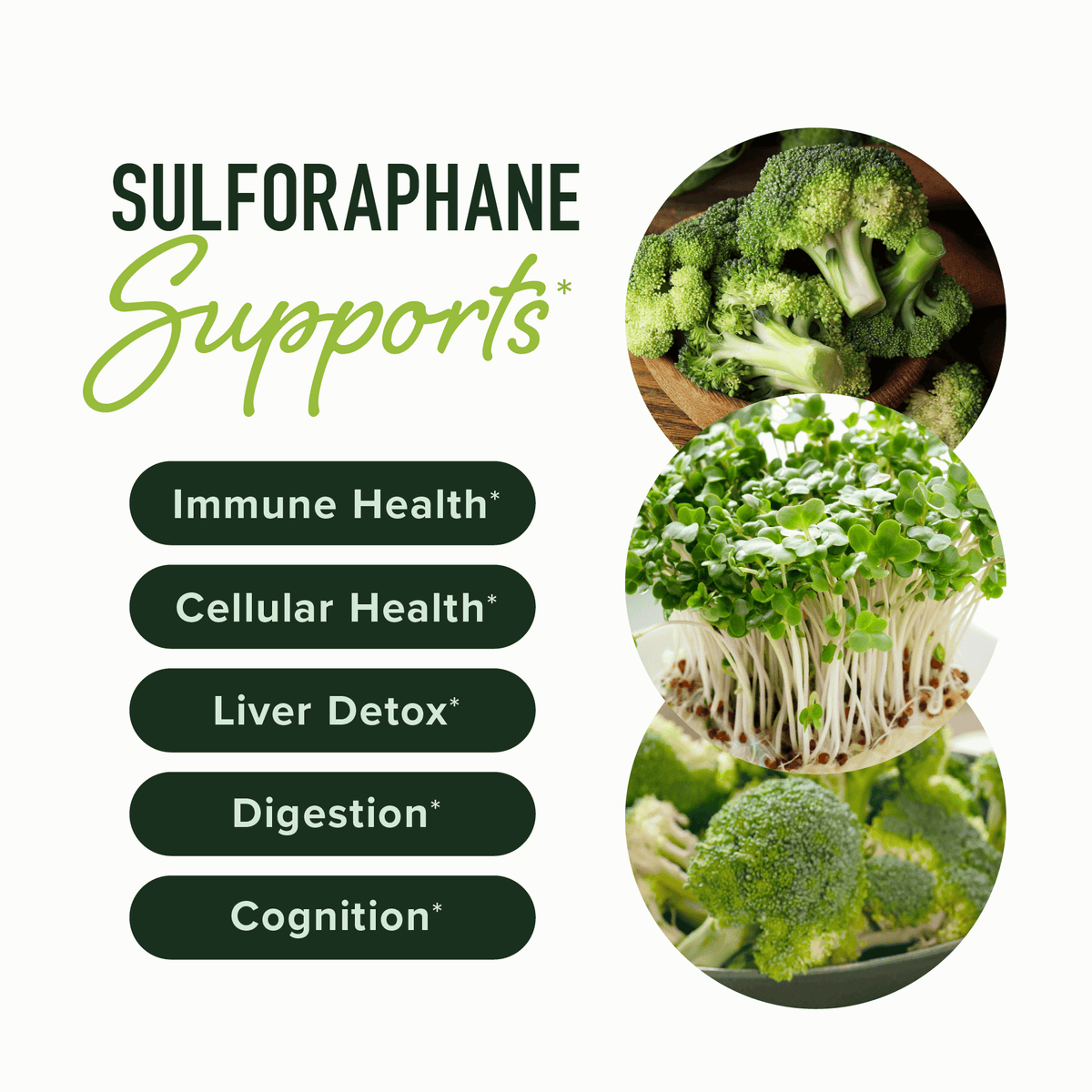 Sulforaphane Microbeadlet Complex 20MG, 60 Capsules - SMNutrition