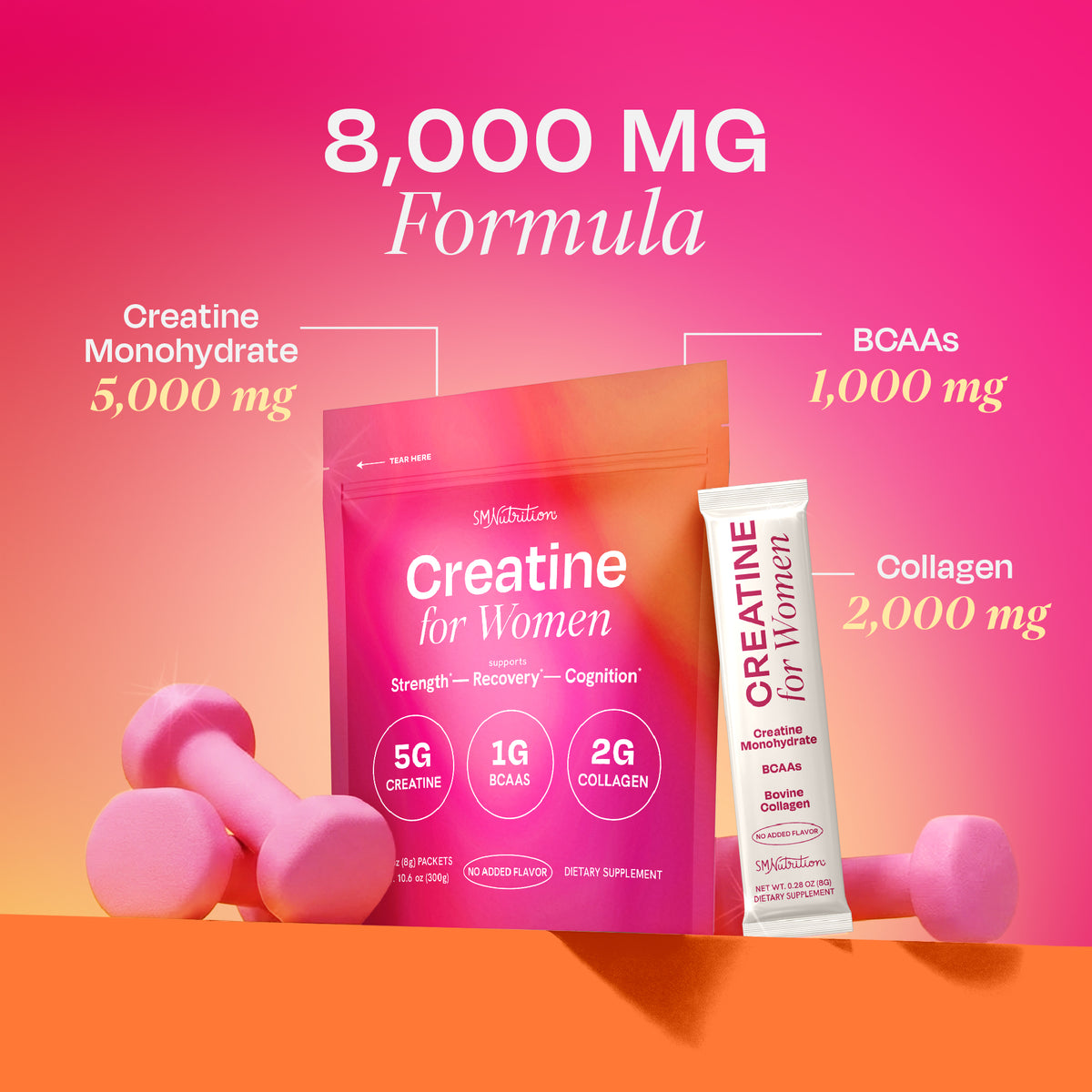 Creatine Stick Packs for Women