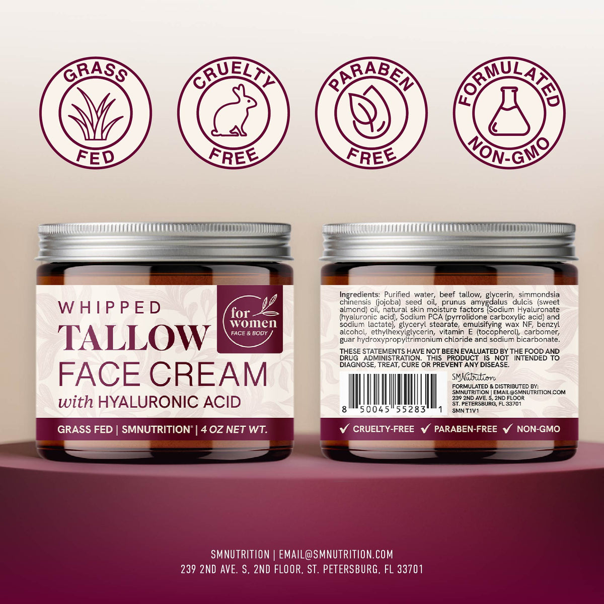 Beef Tallow Cream for Women