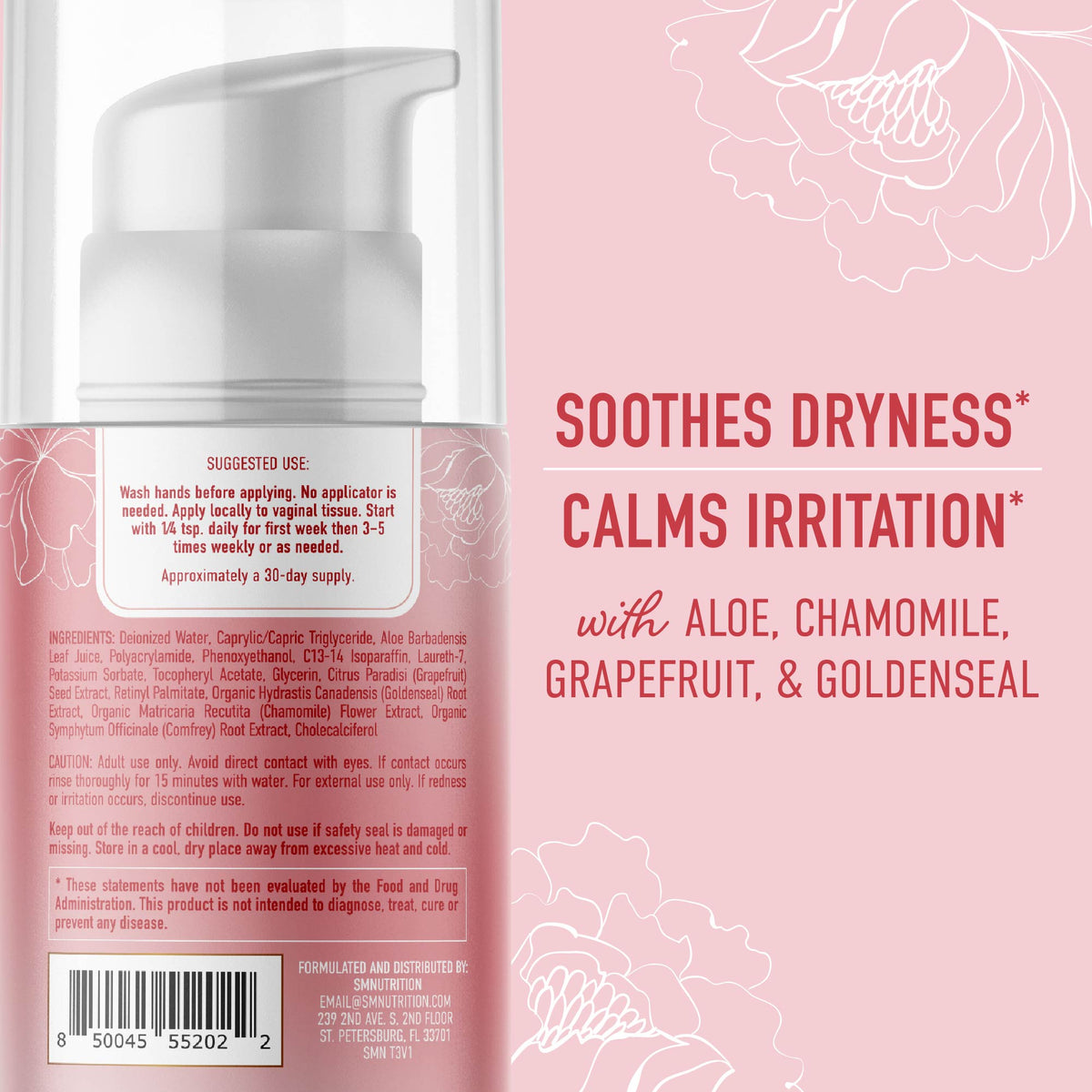 Vulva Rescue Cream, 3oz. Pump - SMNutrition