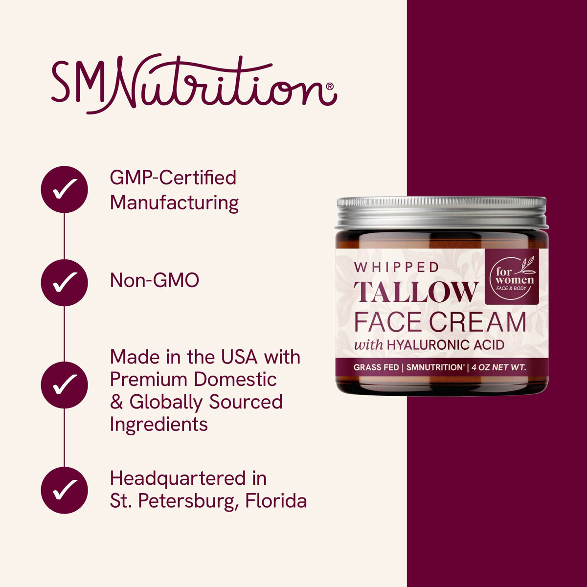 Beef Tallow Cream for Women