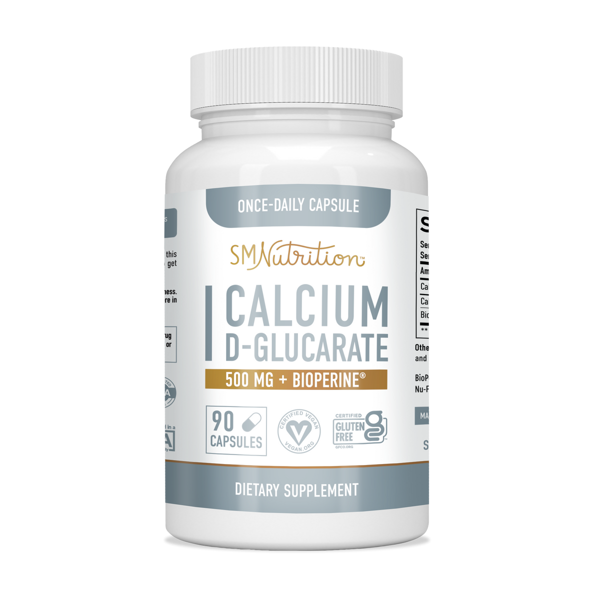 Calcium D Glucarate 500mg, 90 Capsules
